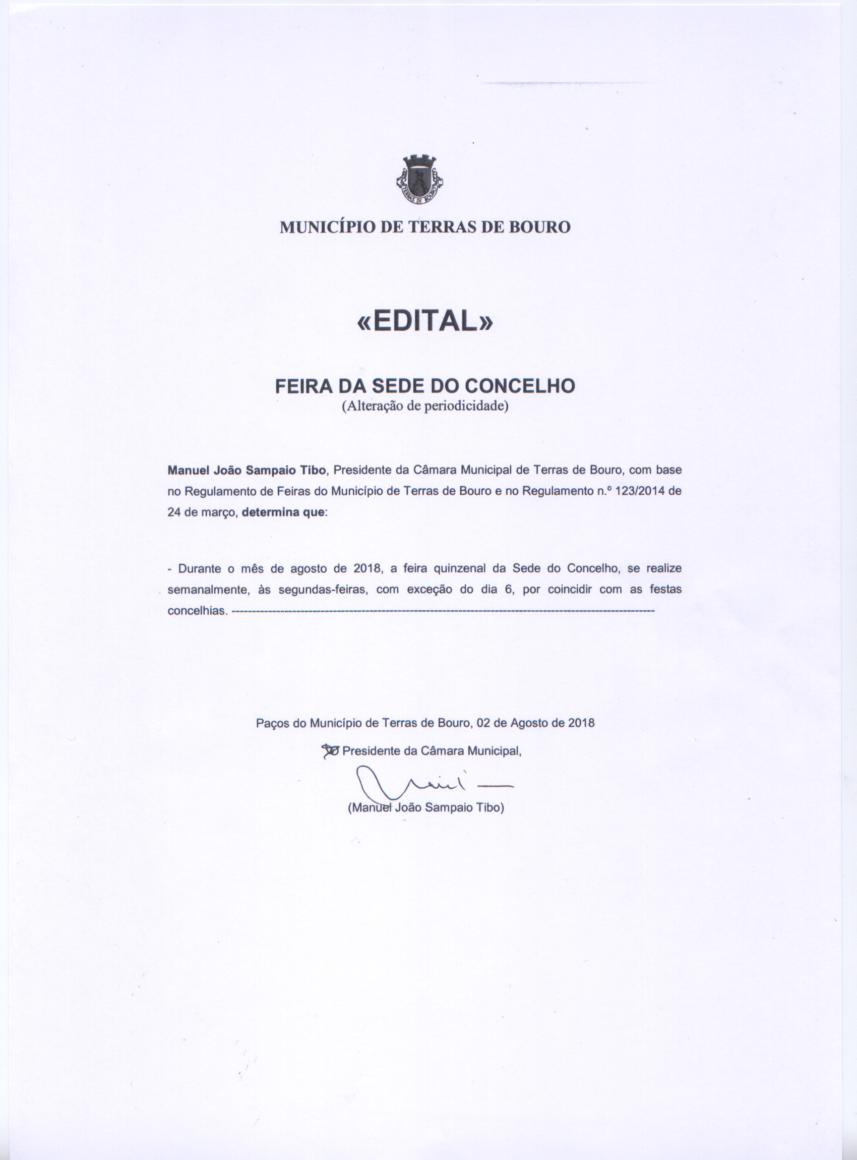 edital feira