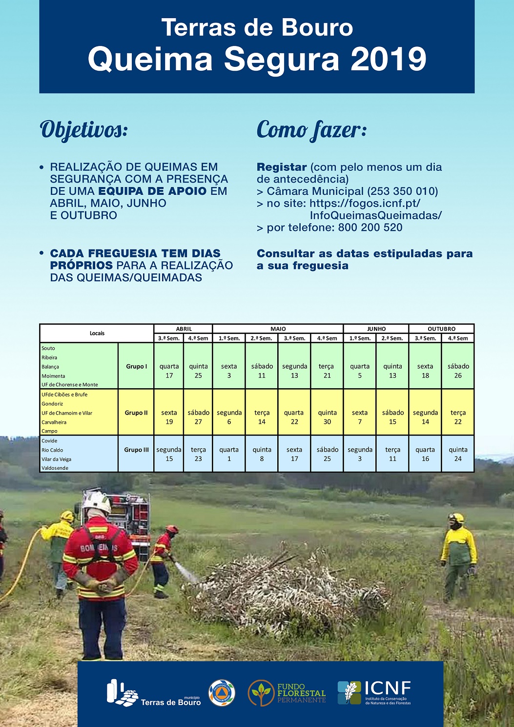 Cartaz A3 Queima Segura 2019